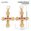 AqToCna Zircon Mặt Dây Chuyền Chữ Thập Nelace Cho Nữ 2024 Thời Trang Giả Ngọc Trai Hoa Đính Hạt Choker Nelace Tuyên Bố Y2K Trang Sức Quà Tặng AqToCna