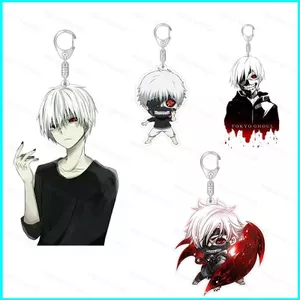 HT2 Tokyo Ghoul Móc Khóa Acrylic Anime Móc Khóa Túi Pendent Móc Chìa Khóa Kaneki Ken Hai Mặt Bộ Sưu Tập Quà Tặng TH2