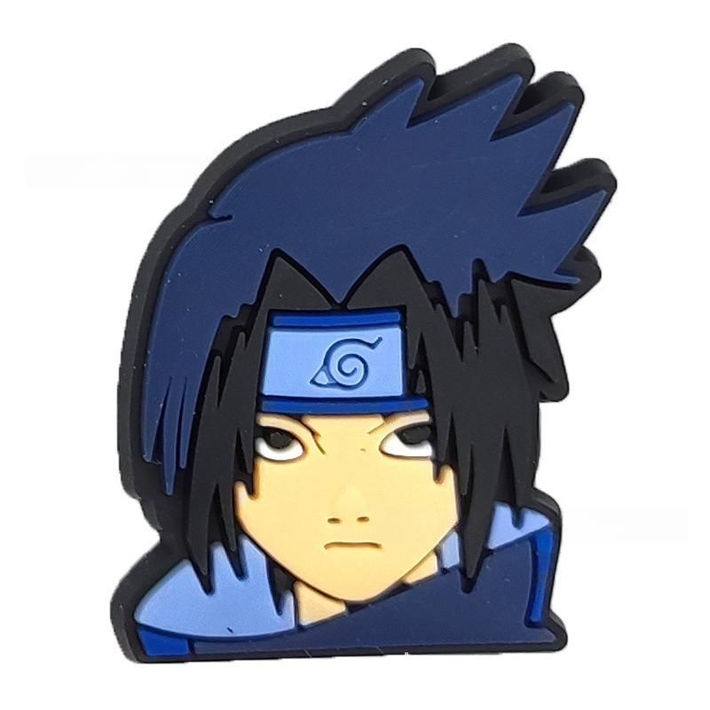 Set charm gắn dép cross NARUTO V4, Nút gắn phụ kiện sticker anime rang trí dép cross CROSS TREND