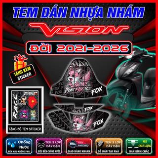 COMBO 2021-2026 TEM NHỰA NHÁM   (XE CÓ NẮP CỐP TRƯỚC)hottt 2025 chất liệu decal 3 lơp cao cấp ,chống phai màu
