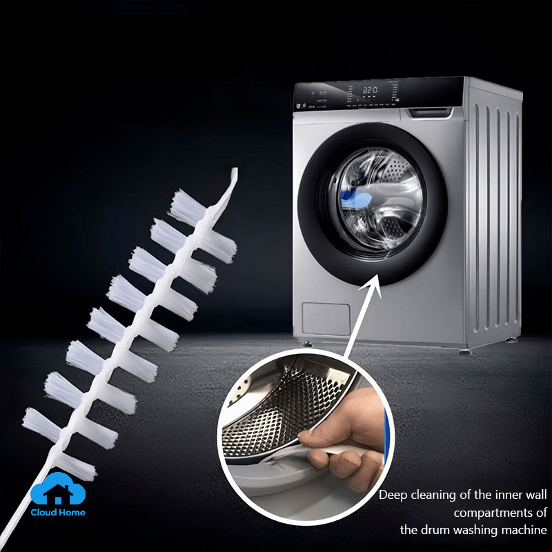 🌤️COD🌤️Bàn chải làm sạch máy giặt chuyên dụng cán dài 59cm Thể Gấp Gọn Tiện Dụng