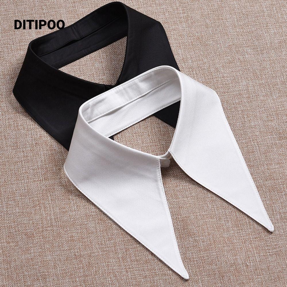 DITIPOO Cổ Giả, Phụ Kiện Quần Áo Có Thể Tháo Rời Cổ Giả, Thời Trang Màu Tròn Cổ Áo Nửa Áo Sơ Mi Nữ Bé Gái