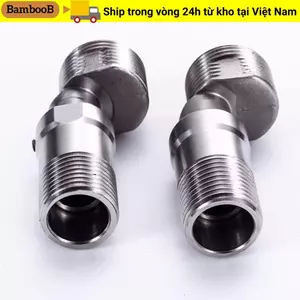 Góc vít lệch tâm BAMBOOB, Bộ phận thay thế nắp trang trí Bàn chân cong góc, Vòi trộn vòi hoa sen Phụ kiện kết nối Điều chỉnh góc Bộ chuyển đổi vòi hoa sen