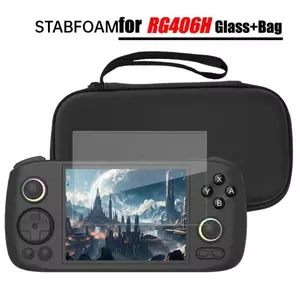 Máy chơi Game STABFOAM, Phụ kiện bảo vệ màn hình chống trầy xước, Túi đựng kính chống sốc cứng cho Anbernic RG406H