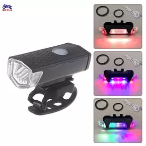 XOITOP Xe Đạp Sạc Trước Đèn Xe Đạp Phía Trước Ba Phía Sau Đèn Hậu Xe Đạp Đèn Pha Xe Đạp Phụ Kiện Xe Đạp Đèn An Toàn VN