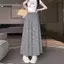 KUZHEN Thời Trang Cao Cấp Kẻ Sọc Nhỏ Rời Chân Rộng Quần Cho Nữ HOT