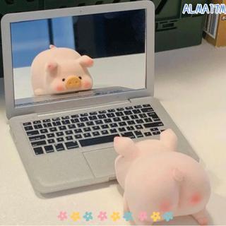Gương Máy Tính Mini ALMA1, Gương Trang Điểm Hình Laptop Có Thể Gập Lại, Gương Bỏ Túi Di Động Chất Lượng Cao Làm Đẹp