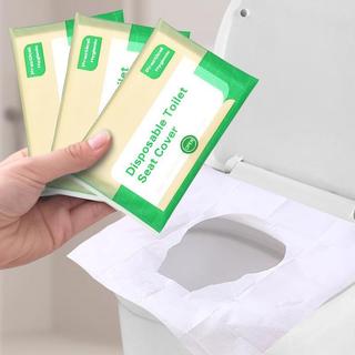 Bộ 50 Tấm Lót Vệ Sinh Bồn Cầu Vải Giấy Bột Gỗ - Miếng Lót Toilet Dùng Một Lần Kháng Khuẩn Bỏ Túi Tiện Lợi Đi Du Lịch