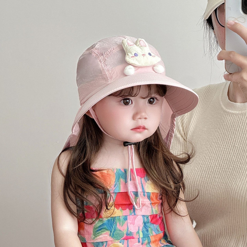 Mũ Vành Rộng Chống Nắng Cho Bé – Che Gáy, Chống Tia UV, Chất Liệu Nhanh Khô, Thoáng Mát, Phù Hợp Du Lịch Hè