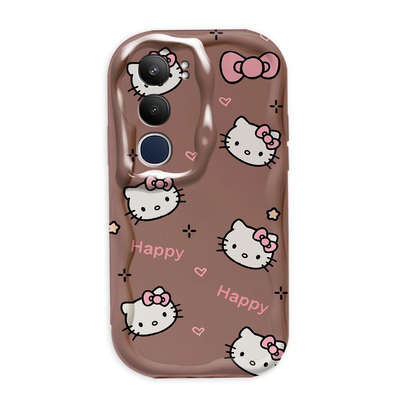 Thích hợp cho điện thoại thông minh VIVO Y19S Pro Y29 3D TPU mềm Music Kitty Vỏ điện thoại chống sốc