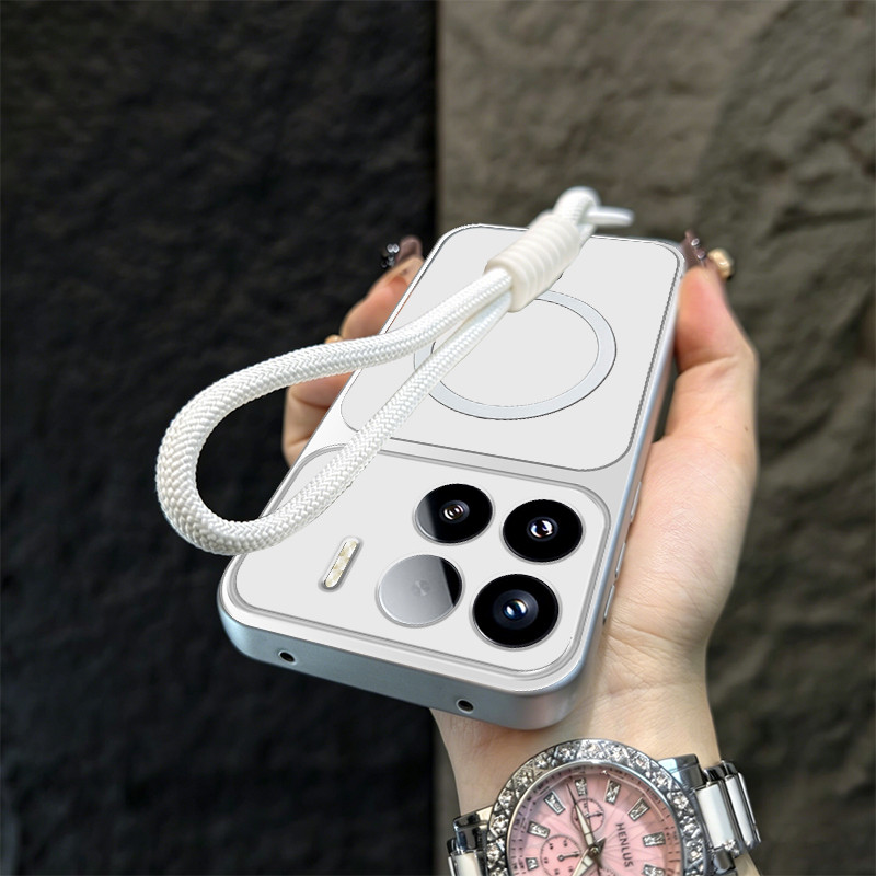 Ốp Lưng PBZZ Cho xiaomi 15t 15 pro 15 ultra 5g Vỏ Điện Thoại Vỏ Mềm Chống Sốc Thiết Kế Mới Thẩm Mỹ Có Dây Buộc Cho Bé Gái Từ Tính TBDTBS1