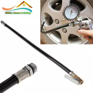 Ống bơm hơi lốp không khí có đầu nối bơm đồng hồ đo áp suất cho lốp ô tô