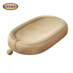 Cat Scratcher Board Giường phòng khách cào mèo, thoáng khí, có đồ chơi mèo con bóng,