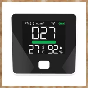 Máy đo chất lượng không khí Tuya WiFi Máy đo độ ẩm nhiệt độ PM2.5 Màn hình LED di động cho gia đình