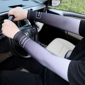 Nam Nữ Xuân Hè Tay Áo Mỏng Phong Cách Chống Nắng Đi Băng Lụa Cánh Tay Bảo Vệ Tay Dài Găng Tay Nam Thể Thao Lái Xe