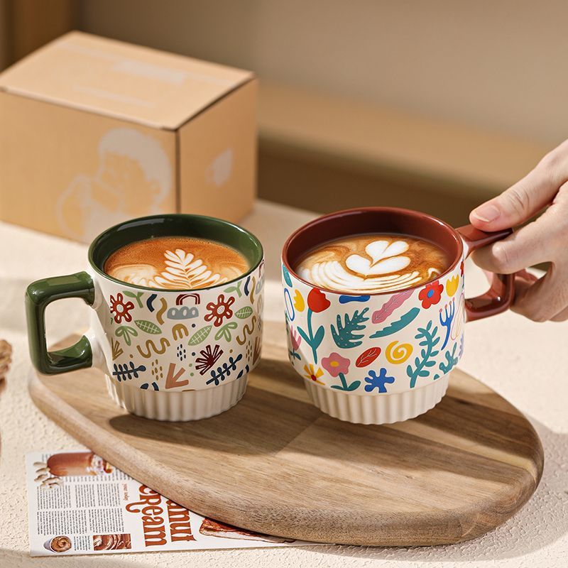 Thiết kế cốc gốm có giá trị cao Niche Coffee Cup ins Cốc nước gia đình văn phòng