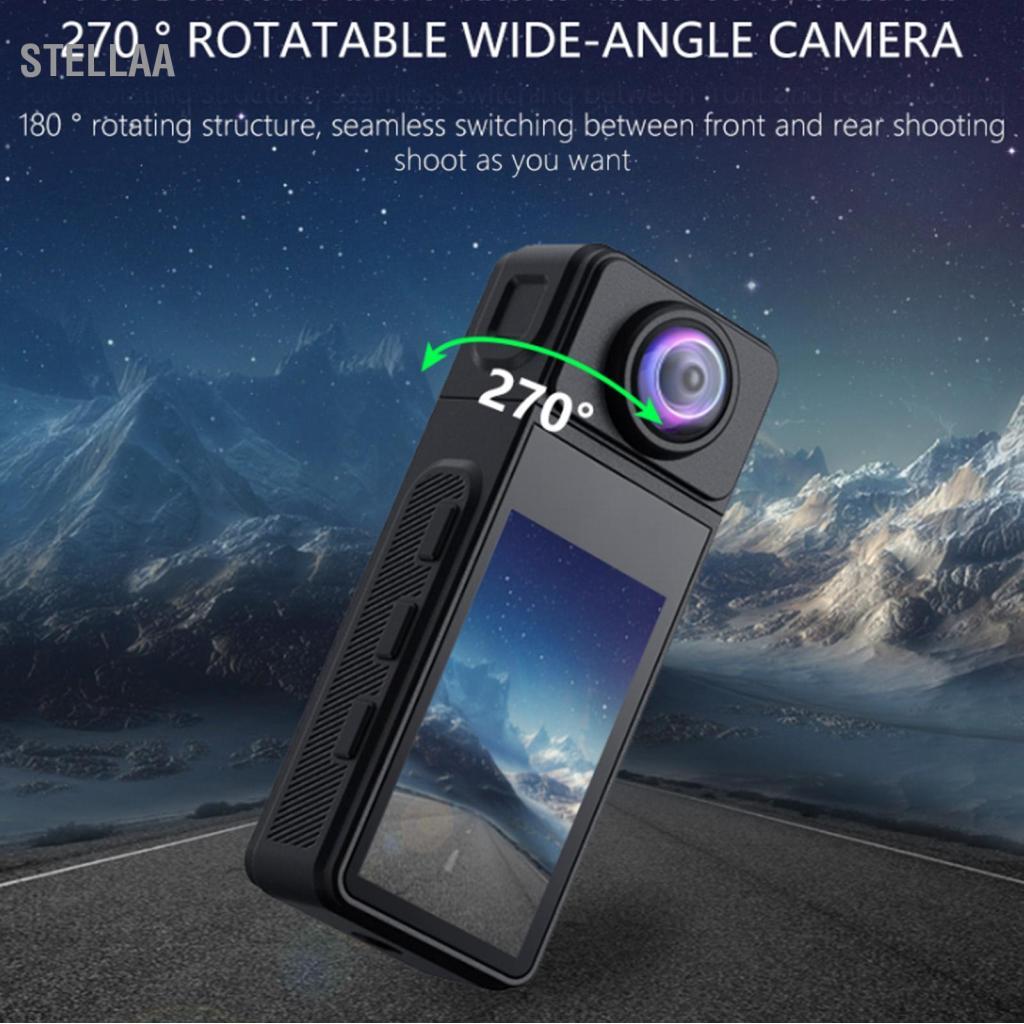 stellaa Camera ASHATA 4K Hành động góc cực rộng với ống kính xoay 270 độ Màn hình 1,97 inch Ổn định EIS IP65 Chống nước để vlogging Thể thao Trượt tuyết Đi bộ đường dài