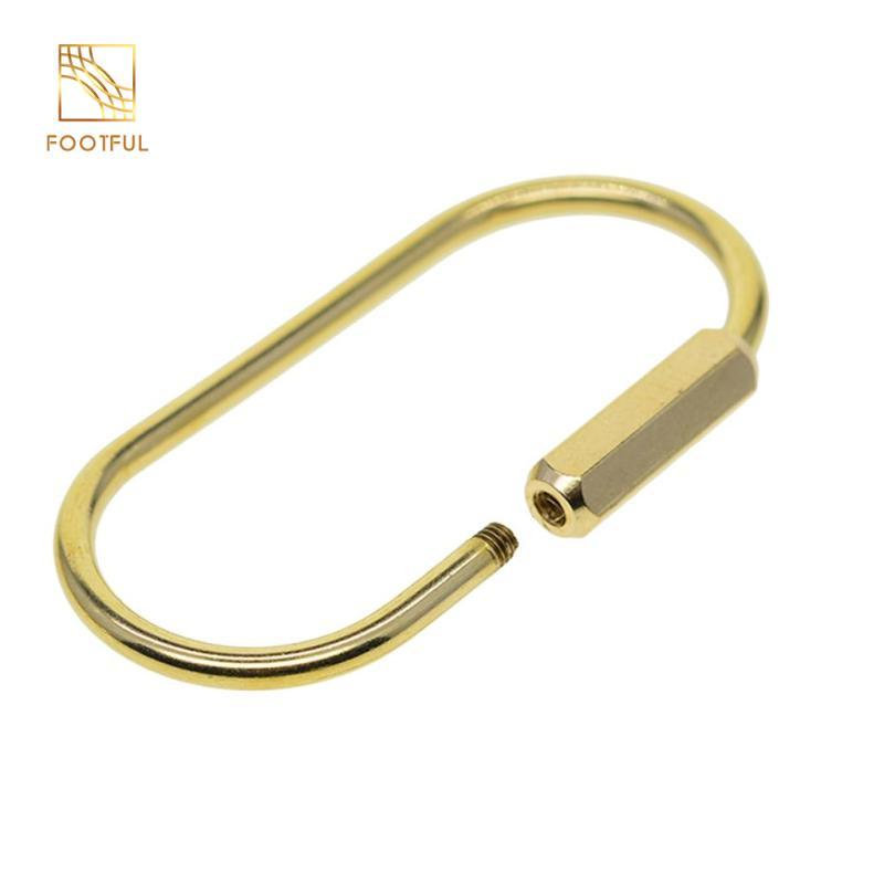 Vòng chìa khóa vàng đồng đa chức năng - Set 6 chiếc