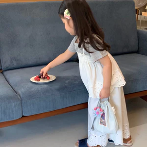 Mùa Hè 2026 Phong Cách Mới Bé Gái Ren Sling Top + Quần Ren Trẻ Em Phù Hợp Với Mùa Hè
