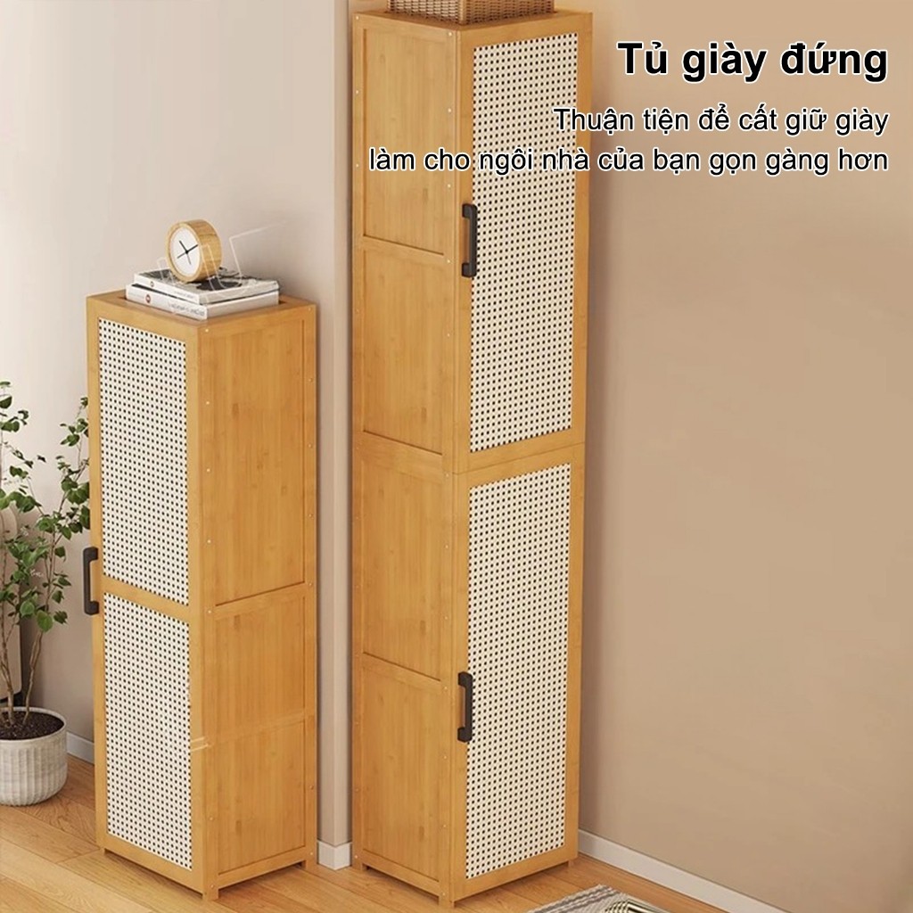 Tủ giày dệt dây đứng chống ẩm chống nấm tiết kiệm không gian đảm bảo chất lượng Chống bụi Hậu mãi