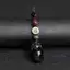 Móc khóa lợn Obsidian tự nhiên - Charm may mắn hạt "Fu" được chạm khắc bằng tay - 2 kiểu dáng (Vàng Sheen / Mắt cầu vồng) Sang trọng cho bạn gái / Bestie