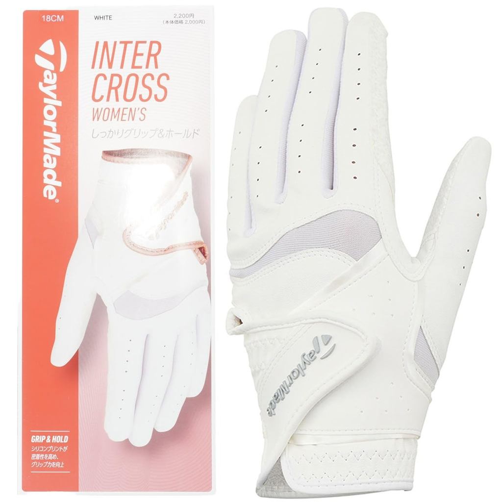 Găng tay golf nữ TaylorMade Intercross 4.0 – lòng bàn tay silicone bám tốt, tay trái