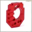 Ghế động cơ có thể điều chỉnh trên ô tô RC có tản nhiệt cho phụ kiện nâng cấp xe RC -1 / 18 4WD Màu đỏ