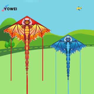 YOWEI Trẻ Em Rồng Diều Lớn Delta Ripstop Vải Nylon Dễ Bay Đồ Chơi Ngoài Trời Cho Trường Học Và Gia Đình Tiệc Ngoài Trời VN