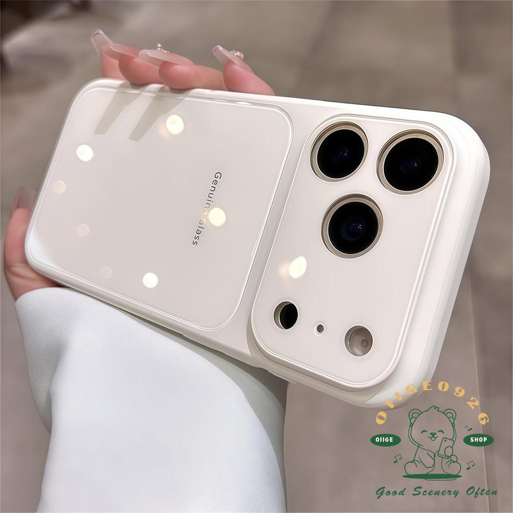 【 Ốp lưng iPhone17 】 Vỏ kính Macaroon cảm giác da Vỏ điện thoại iphone17 Pro Max 16 15 14 13 12 cho vỏ iPhone Vỏ mềm silicon TPU chống sốc