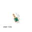 Đầy Màu Sắc 12 Birthstone Mặt Dây Chuyền Tự Làm Phụ Kiện Vòng Cổ Nữ Mười Hai Birthstone Vuông Nhiều Màu Sắc Zircon Mặt Dây Chuyền