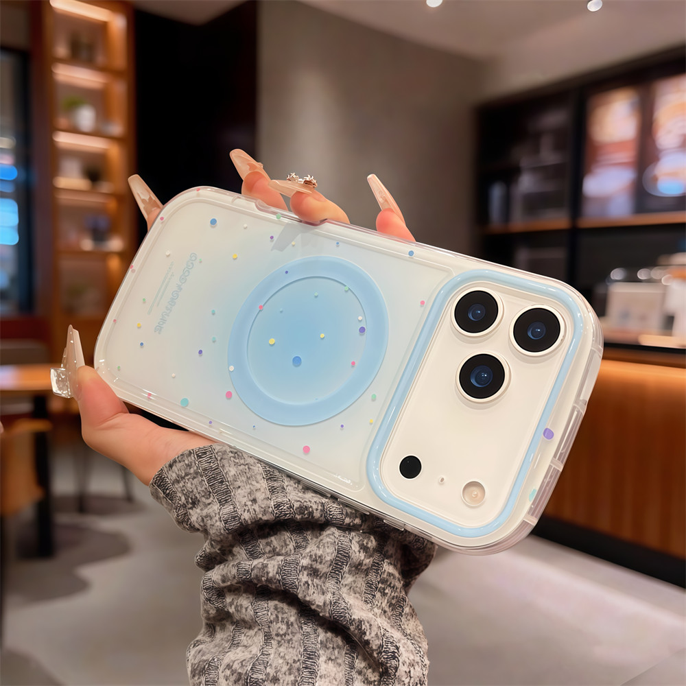 Ốp điện thoại từ tính màu mực chất lượng cao cho iPhone 17 Pro Max 16 13 14 15 pro max Bảo vệ ống kính chống rơi Vỏ cứng bảo vệ điện thoại