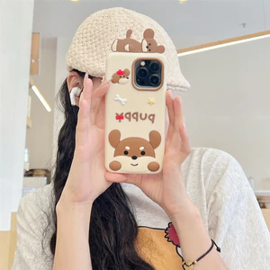 Hoạt Hình Dễ Thương Papa Dachshund iphone17 Apple 16 Thích Hợp Cho 14 / 15pro max Ốp Điện Thoại Chống Sốc 13