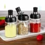 Combo 6 Hũ Đựng Gia Vị Thủy Tinh Kèm Muỗng, Có Thìa Tiện Dụng Dung Tích 250ml