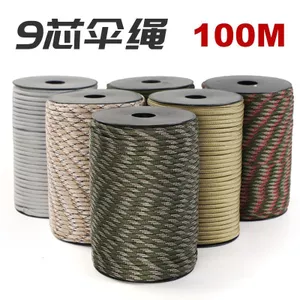 Dây dù 9 lõi chuyên dụng cho nhảy dù và cắm lều, kháng mài mòn, 100 mét
