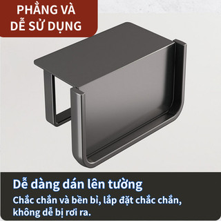 Hộp Giấy Vệ Sinh Bằng Thép Không Gỉ 304, Gắn Tường, Hộp Giấy Rút, Không Cần Khoan, Chống ẩm, Bền, Lưu Trữ đa Năng