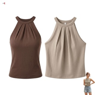 Nữ Áo Tank Top CottonSlimFit Plus Size, Dây Điều Chỉnh Phù Hợp Tập Yoga Và Mặc Thường Ngày
