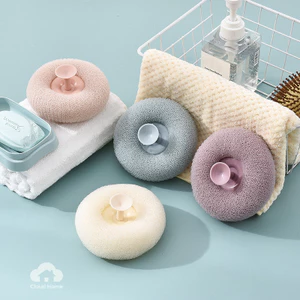 Bóng tắm cỡ lớn có giác hút, hình hoa trang trí phòng tắm, bóng chà rửa nhà cửa mềm mại.