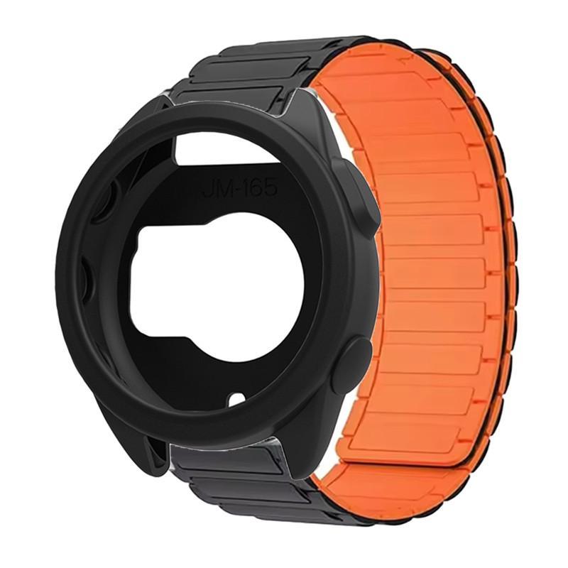 Ốp lưng silicon + dây đeo từ tính cho Garmin Forerunner 165 vỏ bảo vệ phụ kiện dây đeo thể thao mềm
