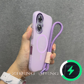 Thích hợp cho OPPO A17 A17K A97 5G A60 Ốp điện thoại di động có dây đeo vỏ mềm chống rơi TPU 0046