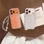 Vỏ cứng dạng bột lấp lánh trong suốt Tương thích với iPhone 13 14 14Pro 14ProMax 15 15Pro 15ProMax 16 16Pro 16ProMax 17 17Pro 17ProMax Ốp họa tiết sọc sóng