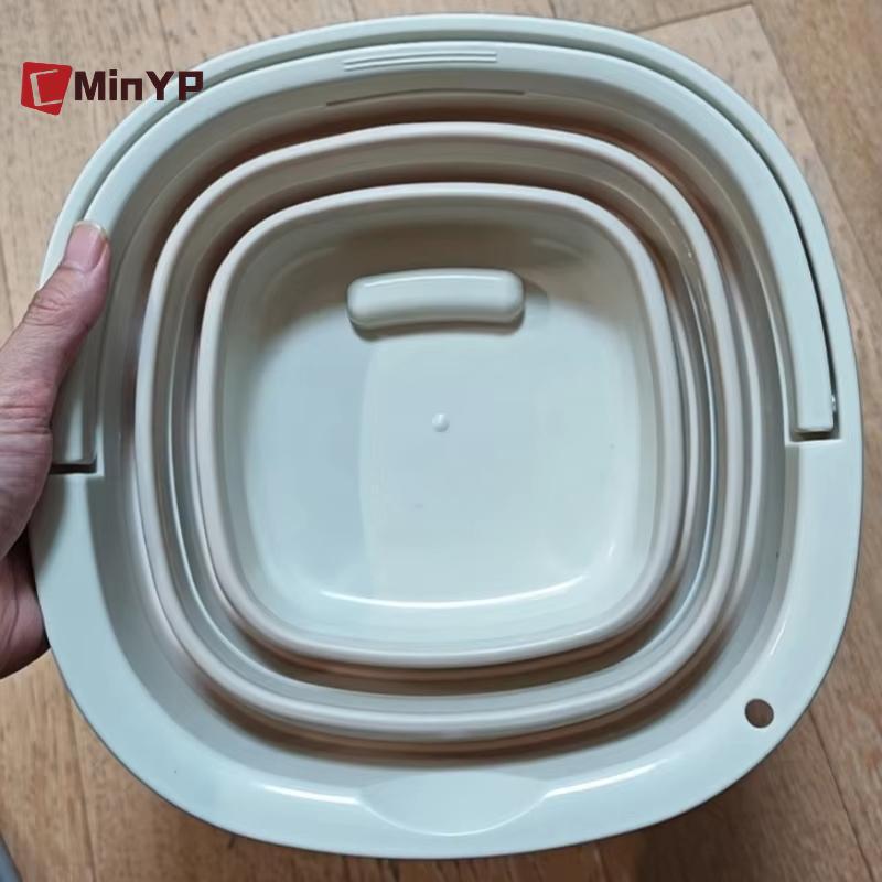 CMinYP Buet nước có thể gập lại Thùng gấp nhẹ để cắm trại du lịch Thiết kế chống rò rỉ có thể tái sử dụng vinh quang ngoài trời