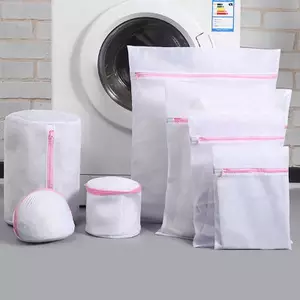 TRTR Trong Suốt Có Dây Kéo Giặt Lưới Mịn Nhà Thơ Có Thể Tái Sử Dụng Chắc Chắn Cho Máy Giặt Bảo Vệ Giặt VN