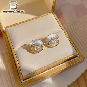 Nhíp Người Phụ Nữ Ngọc Trai Hình Học Baroque Phong Cách Hàn Quốc, Trang Sức Cưới