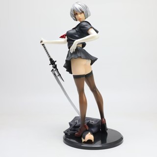 30cm NieR: Automata 2B / YoRHa No.2 Loại B Thủy Thủ Đồng Phục Đi Học JK Ver. Nhân vật hành động PVC