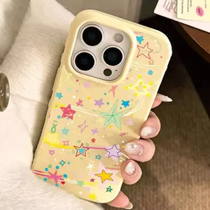 Ngôi sao Đảng Ứng dụng iPhone 1716/15/14 Trường hợp 13/12/11xr Dễ thương 8/7
