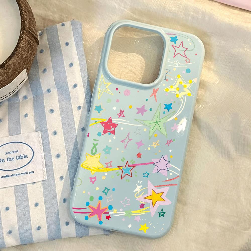 Ngôi sao Đảng Ứng dụng iPhone 1716/15/14 Trường hợp 13/12/11xr Dễ thương 8/7
