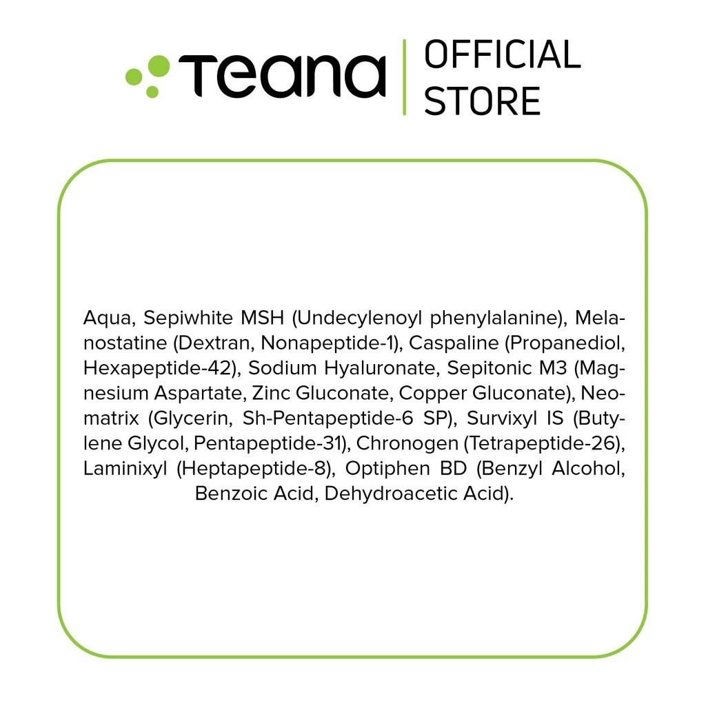 Serum Teana Super Peptides Asap Skin Tone Correction dưỡng trắng da, mờ thâm nám