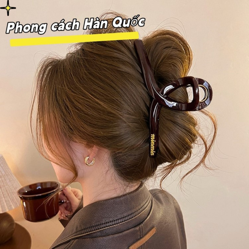 Kẹp Càng Cua Kim Loại Cỡ Đại 15cm – Bản Dày Mạ Bóng, Dành Cho Tóc Dày, Phụ Kiện Tóc Nữ Cao Cấp