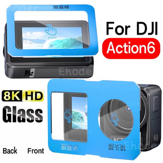 Kính cường lực một lần nhấp cho DJI Osmo Action 6 4 5Pro Tấm bảo vệ màn hình HD dễ dàng cho DJIOsmo Action6 Action5Pro Action4 Action3 Gimbal Bảo vệ ống kính máy ảnh