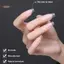 TRTR 240 / 300 Chiếc Nửa Bao Hạnh Nhân Móng Tay Giả Nửa Mờ Pre Buff Acrylic Móng Tay Hình Dạng Hình Thang Gel Đầu Móng Tay Để Bấm Vào Móng Tay Nối Dài DIY VN